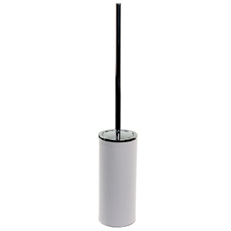 Toilet Brush Toilet Brush Holder, Free Standing, Made From Faux Leather Available in Three Finishes Gedy AC33